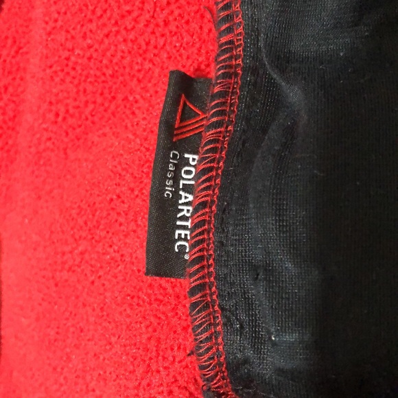 POLO RALPH LAUREN JACKET SIZE LARGE GREAT CONDITION REDANDBLACK POLARTEC CLASSIC - Picture 4 of 9